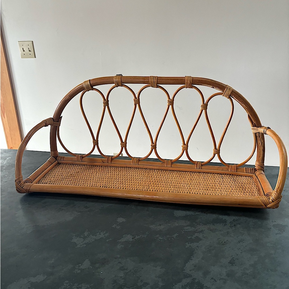 Boho Rattan Shelf